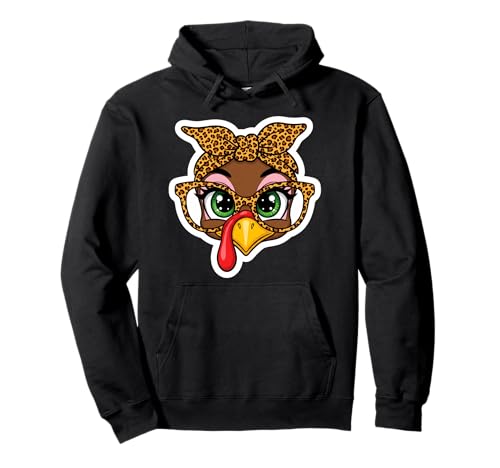 Thanksgiving Truthahn Gesicht Leopard Print Brille Frauen Mädchen Pullover Hoodie Thanksgiving Truthahn Gesicht Leopard Print Brille Frauen Mädchen Pullover Hoodie von Thanksgiving Turkey Face Leopard Print Products