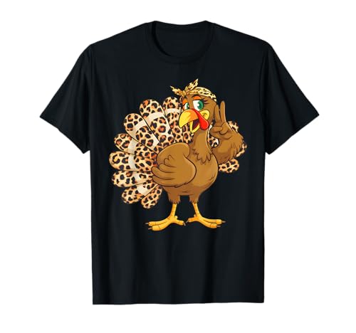 Thanksgiving Truthahn Leopard Niedlich Türkei Frauen Mädchen Kind T-Shirt Thanksgiving Truthahn Leopard Niedlich Türkei Frauen Mädchen Kind T-Shirt von Thanksgiving Turkey Leopard Ades