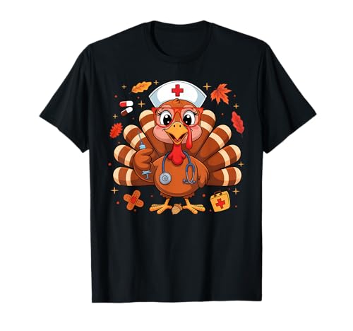 Thanksgiving Truthahn Krankenschwester Stillen Frauen Mädchen Herbst Herbst T-Shirt Thanksgiving Truthahn Krankenschwester Stillen Frauen Mädchen Herbst Herbst T-Shirt von Thanksgiving Turkey Nurse Nursing Ades.tee
