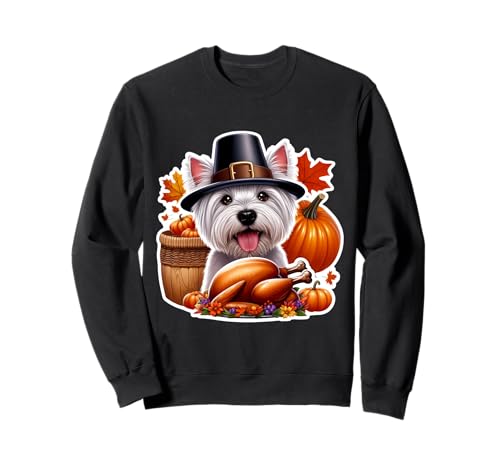 Thanksgiving West Highland White Terrier Hundebesitzerin Lustige Mama Sweatshirt Thanksgiving West Highland White Terrier Hundebesitzerin Lustige Mama Sweatshirt von Thanksgiving West Highland White Terrier Products
