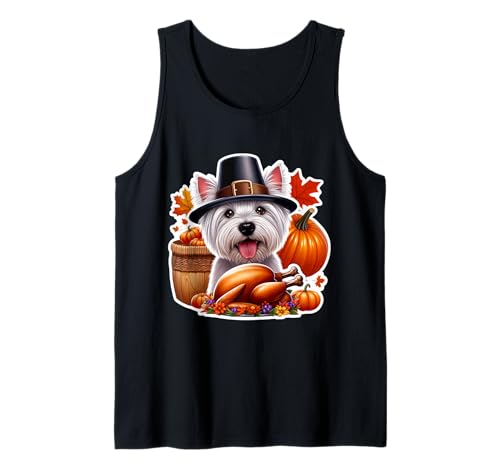 Thanksgiving West Highland White Terrier Hundebesitzerin Lustige Mama Tank Top Thanksgiving West Highland White Terrier Hundebesitzerin Lustige Mama Tank Top von Thanksgiving West Highland White Terrier Products