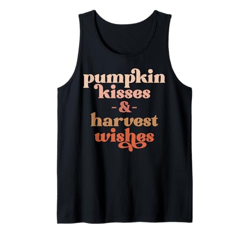 Kürbisküsse & Erntewünsche Männer Frauen Kinder Jungen & Mädchen Tank Top von Thanksgiving shopp