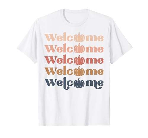 Willkommen zum Kürbis-Erntedankfest für Herren, Damen, Kinder, Jungen und Mädchen T-Shirt Willkommen zum Kürbis-Erntedankfest für Herren, Damen, Kinder, Jungen und Mädchen T-Shirt von Thanksgiving shopp