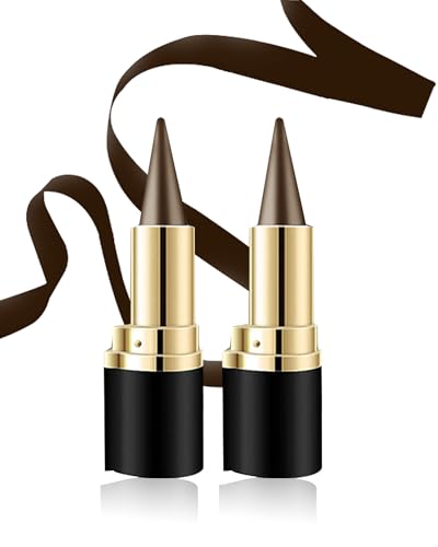 Thapncow 2 Stück Matte Schnell Trocknender Eyeliner, Eyeliner Wasserfest, Creme Eyeliner, Wischfester Eyeliner, Langanhaltend Pigmentiert Lidschatten (Braun) von Thapncow