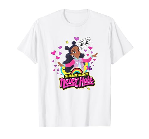 That Girl Lay Lay Celebrate Radiate Never Hate Animated Logo T-Shirt von That Girl Lay Lay
