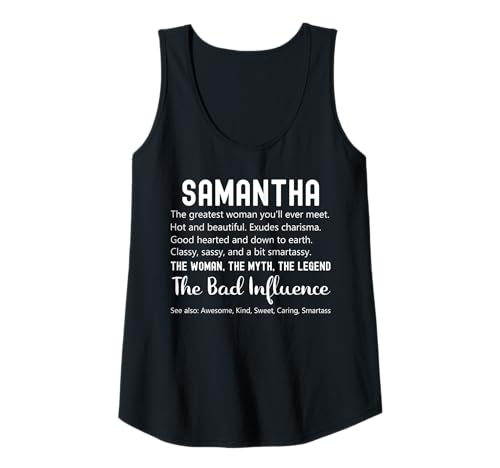 Damen Samantha Geschenk Lustiger Geburtstag Personalisiertes Namensgeschenk Tank Top Damen Samantha Geschenk Lustiger Geburtstag Personalisiertes Namensgeschenk Tank Top von That's My Name Co. Samantha