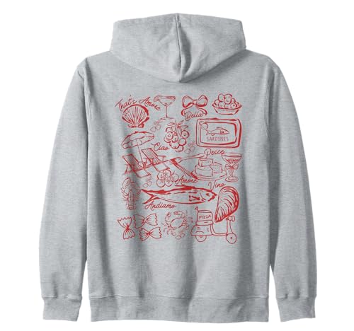 Das ist eine weitere Bachelorette-Party-Reise für italienische Mädchen Kapuzenjacke Das ist eine weitere Bachelorette-Party-Reise für italienische Mädchen Kapuzenjacke von That's amore fisherman aesthetic sardine coastal