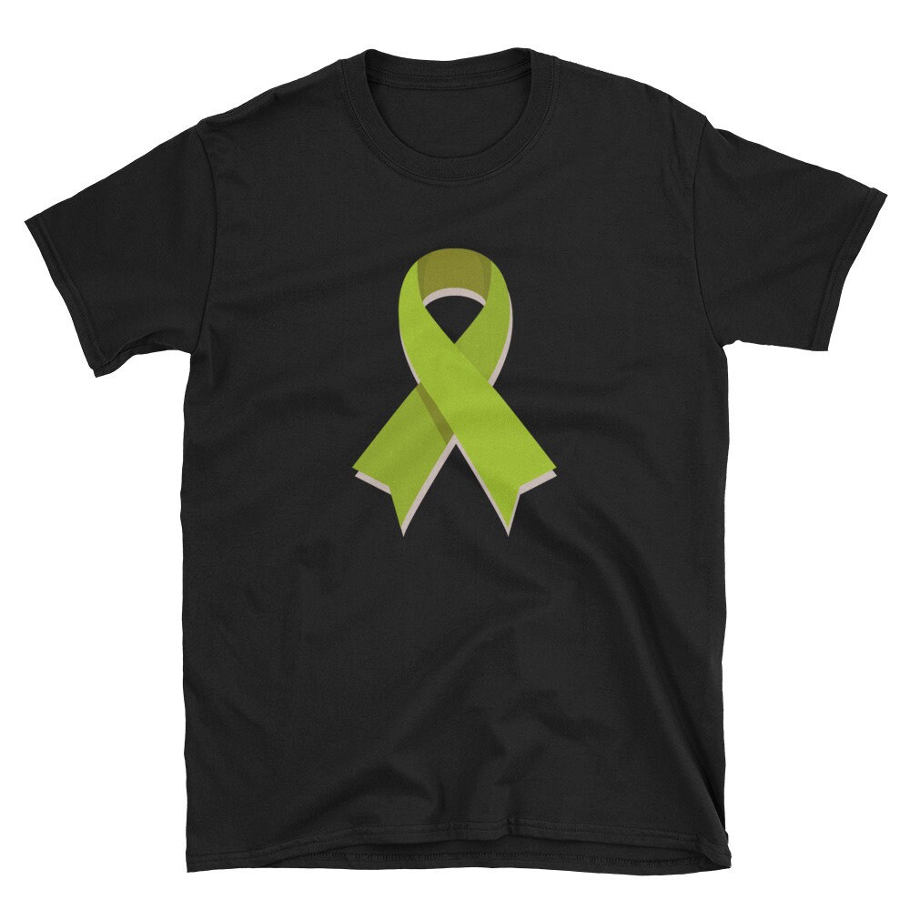 Cancer Awareness Ribbon T-Shirt, Hellgrünes Überlebend Geschenk von ThatCoolTShirt