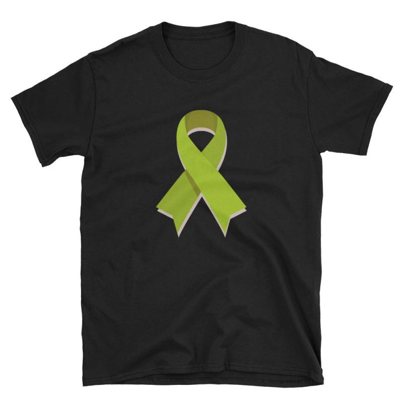 Cancer Awareness Ribbon T-Shirt, Hellgrünes Überlebend Geschenk von ThatCoolTShirt
