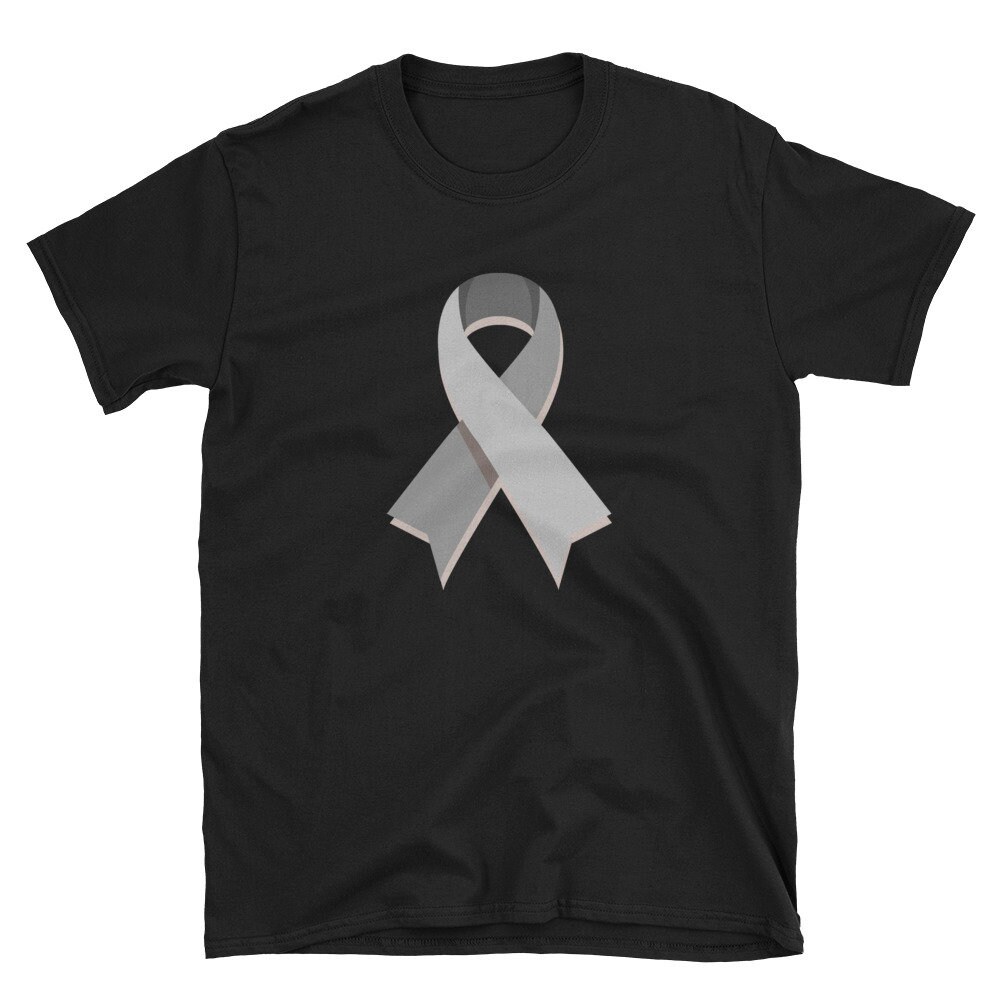 Graues Band Cancer Awareness T-Shirt, Überlebendes Geschenk von ThatCoolTShirt
