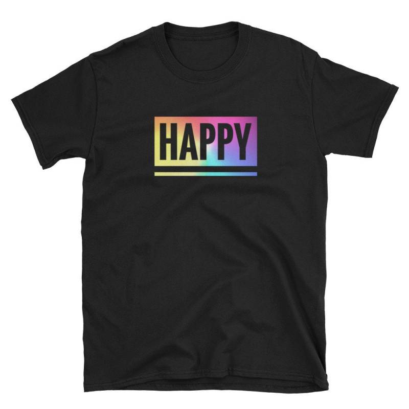 Live Happy T-Shirt - Inspirierendes Grafik-T-Shirt von ThatCoolTShirt