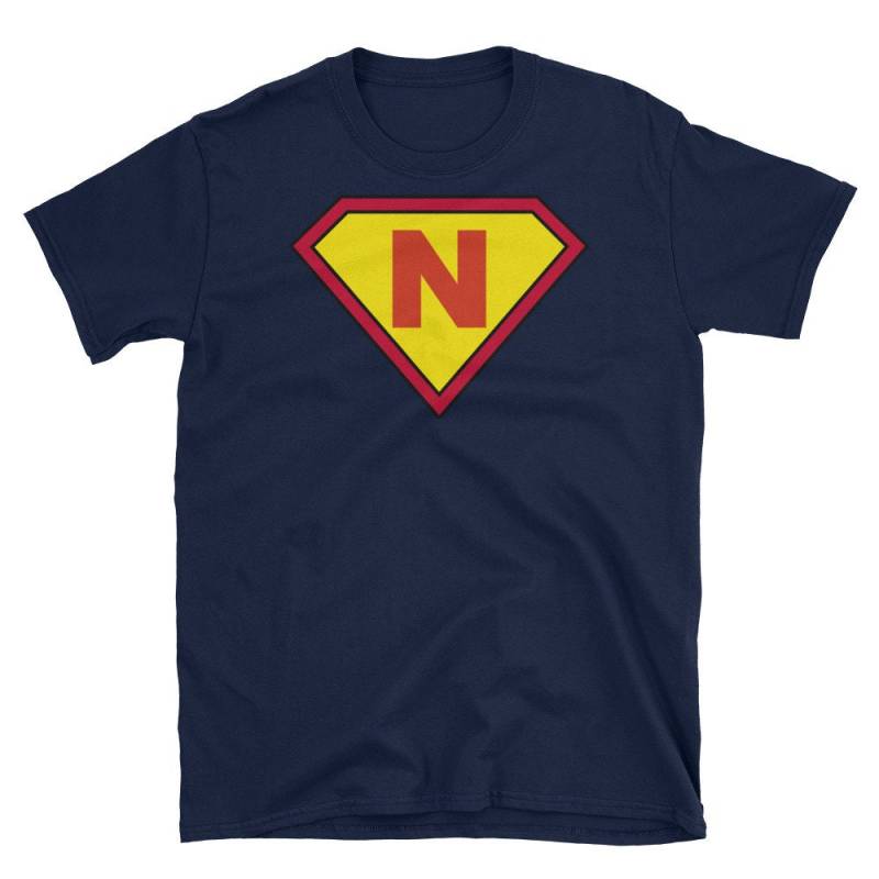 Superheld Initial T-Shirt - Comic Monogramm Personalisiertes Geschenk von ThatCoolTShirt