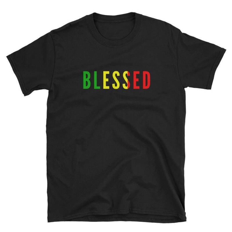Rasta Blessed T-Shirt - Jamaika-Flagge, Good Vibes von ThatCoolTShirt