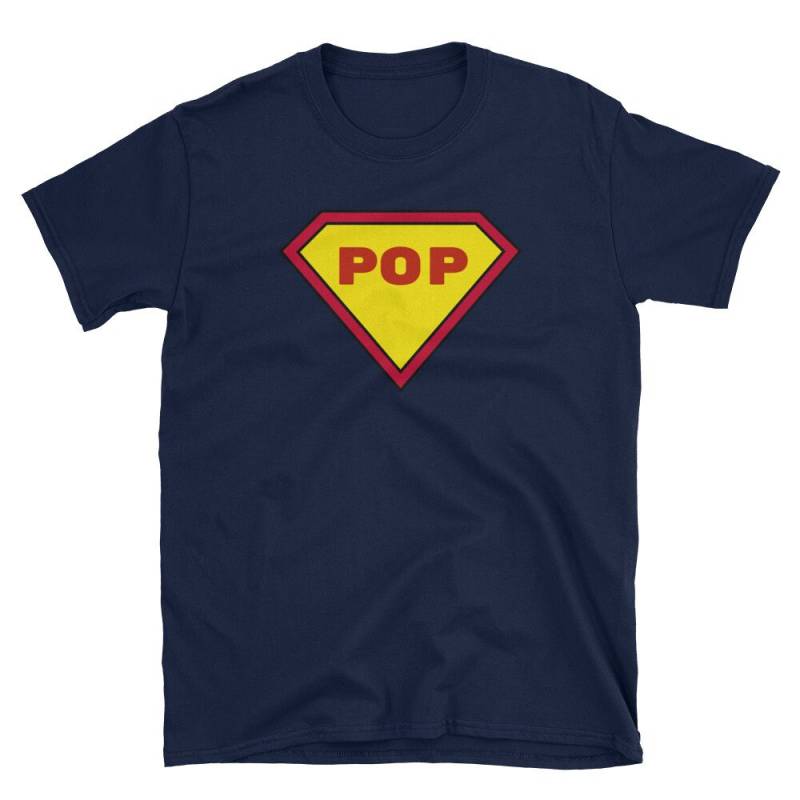 Personalisiertes Superheld "Pop' T-Shirt, Geschenk Zum Vatertag von ThatCoolTShirt