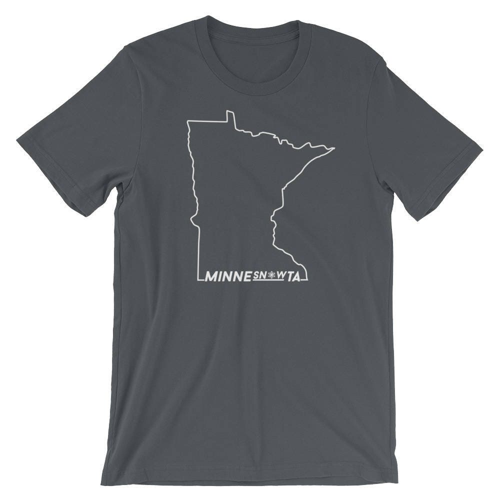 Minnesnowta Kalte Verschneite Winter T-Shirt - Minnesota Fans Leben Kurzarm Herren Unisex von ThatMNLife