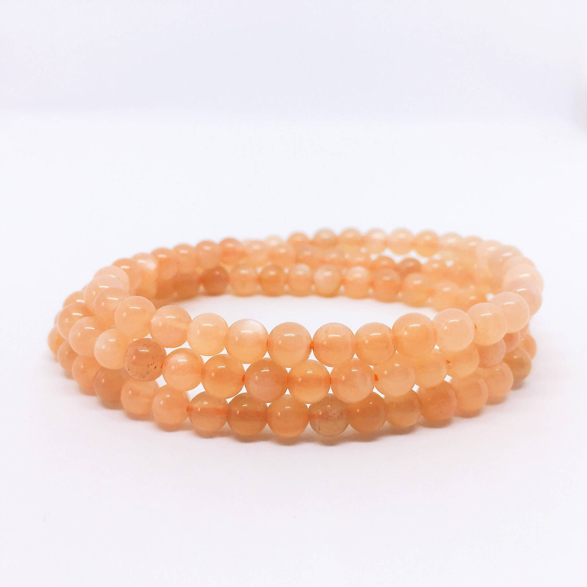 Pfirsich Mondstein Armband, Multi Layer Schmuck, Weihnachtsgeschenke Pfirsich Mondstein Armband, Multi Layer Schmuck, Weihnachtsgeschenke von ThatStoneStudio