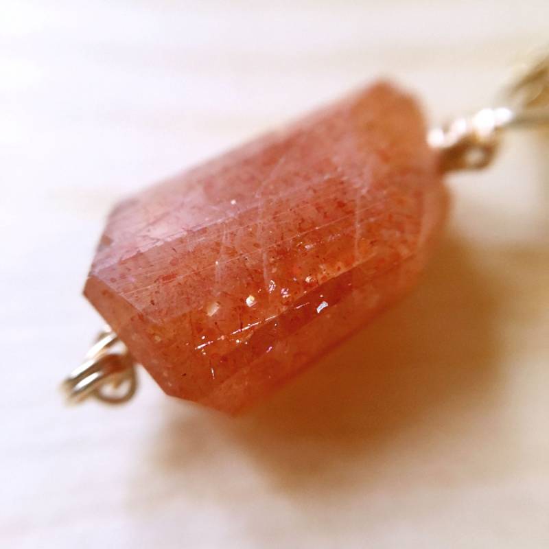 Sonnenstein Anhänger Halskette, Gold Filled Kette, Valentines Geschenk Sonnenstein Anhänger Halskette, Gold Filled Kette, Valentines Geschenk von ThatStoneStudio