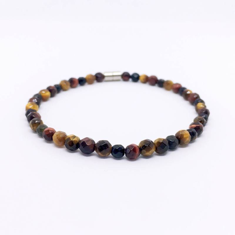 Tigerauge Armband, Zierliches Mehrfarbiges Stacking Schutzarmband, Edelstein Layer Armband Tigerauge Armband, Zierliches Mehrfarbiges Stacking Schutzarmband, Edelstein Layer Armband von ThatStoneStudio