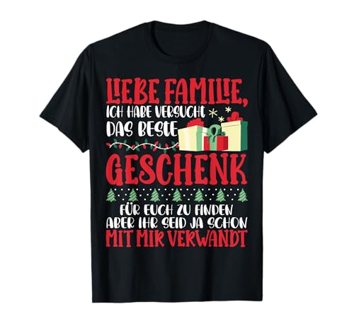 Weihnachten Familie Weihnachts Lustig Damen Herren T-Shirt von Thaweihnachtenluv