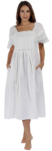 The 1 for U Nachthemd, 100% Baumwolle, viktorianischer Stil, Amanda - Weiß - XX-Large von The 1 for U