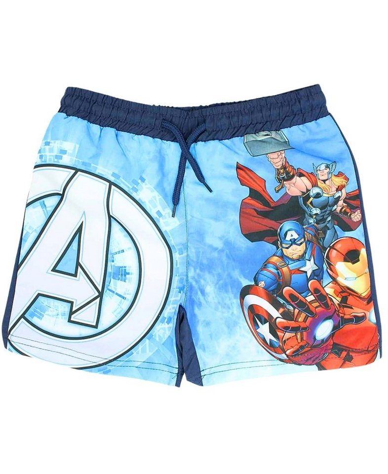 The AVENGERS Badeshorts Marvel Schwimmhose - Jungen Badeshorts Gr. 110 - 140 cm von The AVENGERS