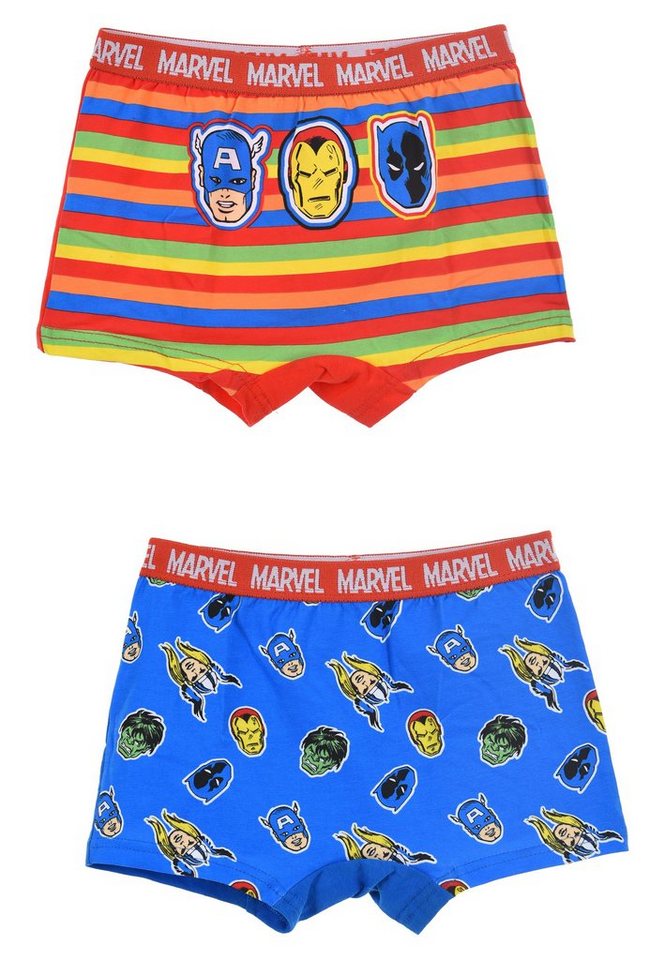 The AVENGERS Boxershorts Iron Man Captain America Kinder Jungen Unterhosen Pants (2-St) von The AVENGERS