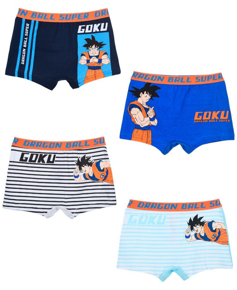Dragon Ball Boxershorts Goku (4-St) Jungen Boxershorts Unterhose Gr. 104 - 140 cm von Dragon Ball