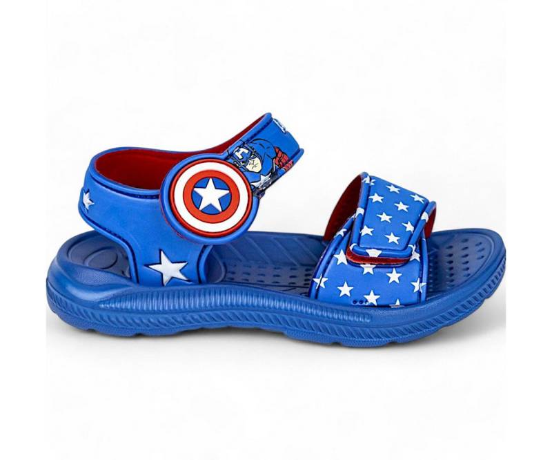 The AVENGERS Captain America Sandale (2-tlg) Kinder Strandschuhe mit Klettverschluss Gr. 24- 29 von The AVENGERS