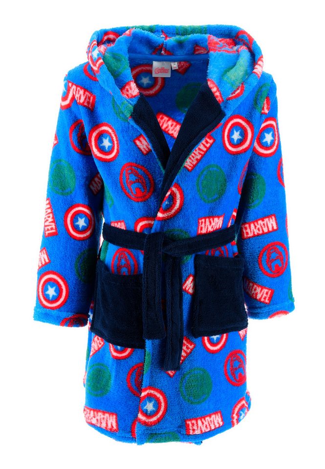 The AVENGERS Kinderbademantel Iron Man Hulk Captain America Kinder Jungen Bademantel von The AVENGERS