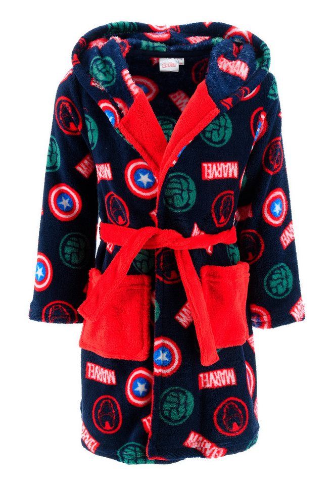 The AVENGERS Kinderbademantel Iron Man Hulk Captain America Kinder Jungen Bademantel von The AVENGERS
