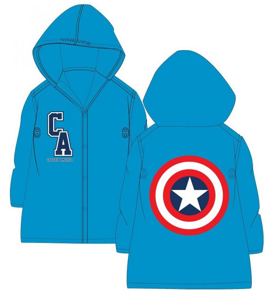 The AVENGERS Regenjacke Kinder Regenmantel Regen Jacke Jungen Blau 98/104 110/116 122/128 von The AVENGERS