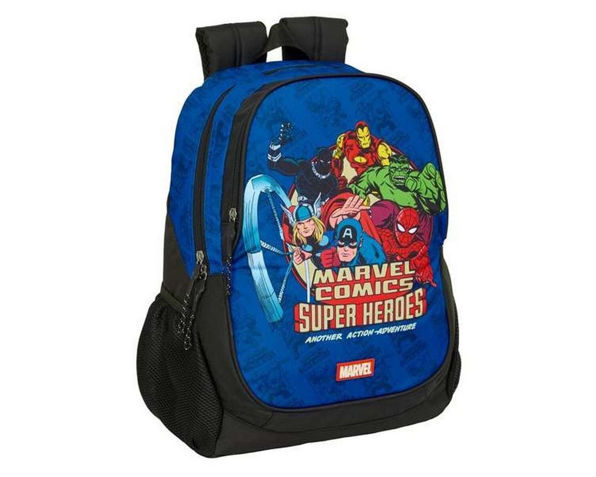 The AVENGERS Rucksack Schulrucksack The Avengers Blau Schwarz 32 x 44 x 16 cm von The AVENGERS