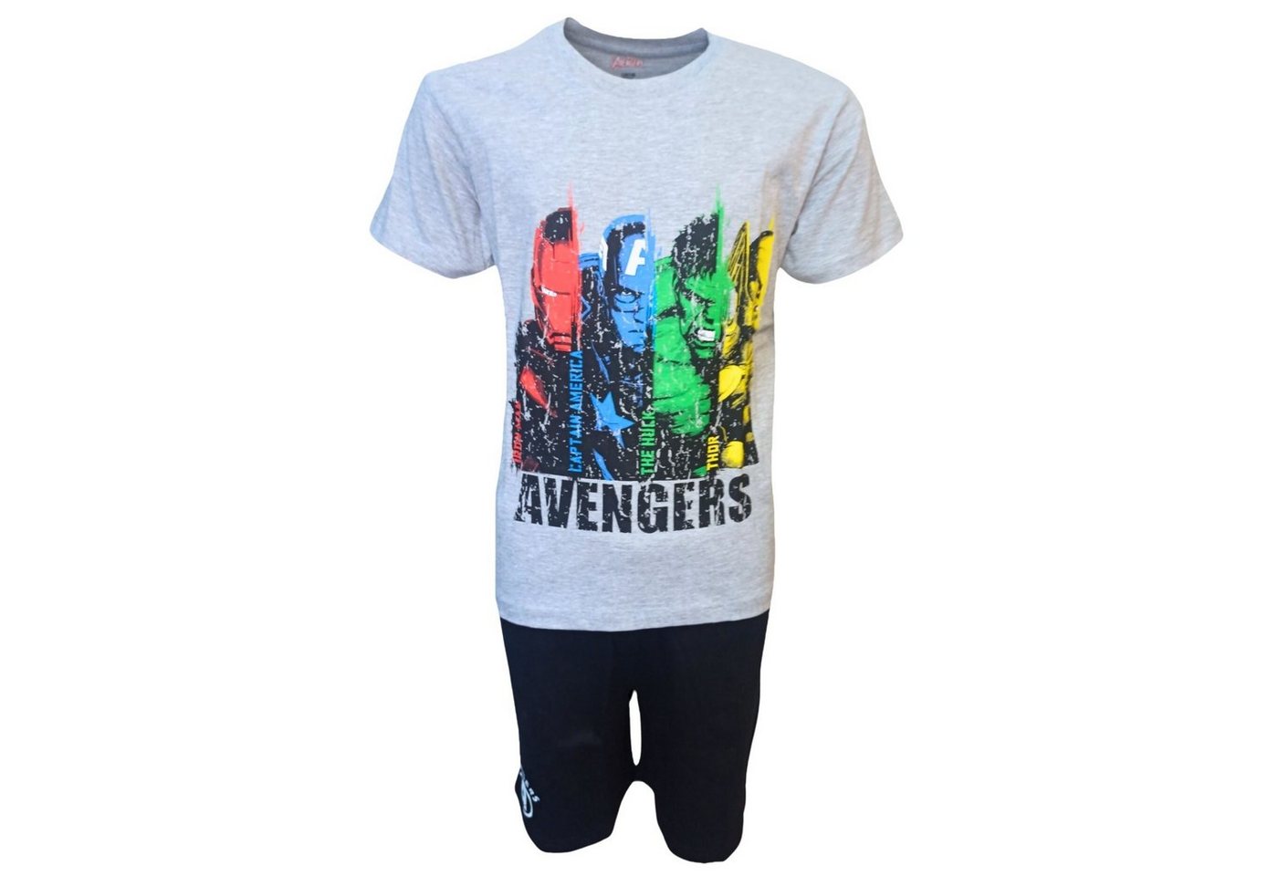 The AVENGERS Schlafanzug (2 tlg) Pyjama Set kurz- Jungen Shorty Gr. 134-164 cm von The AVENGERS