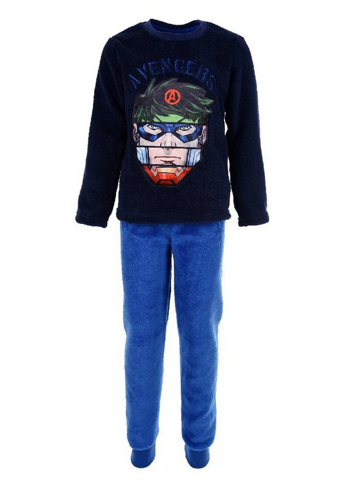 The AVENGERS Schlafanzug Ironman Hulk Thor Captain America Kinder Jungen Fleece Pyjama langarm Nachtwäsche von The AVENGERS