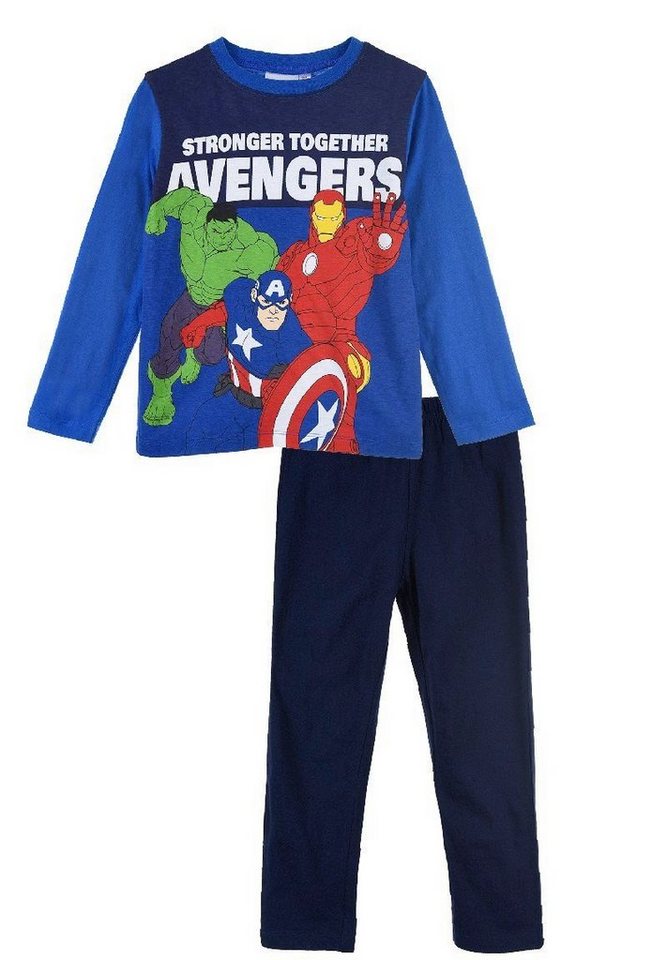 The AVENGERS Schlafanzug Ironman Hulk Thor Captain America Kinder Jungen Pyjama langarm Nachtwäsche von The AVENGERS