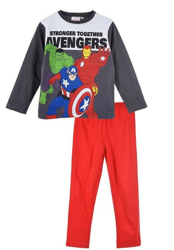 The AVENGERS Schlafanzug Ironman Hulk Thor Captain America Kinder Jungen Pyjama langarm Nachtwäsche von The AVENGERS