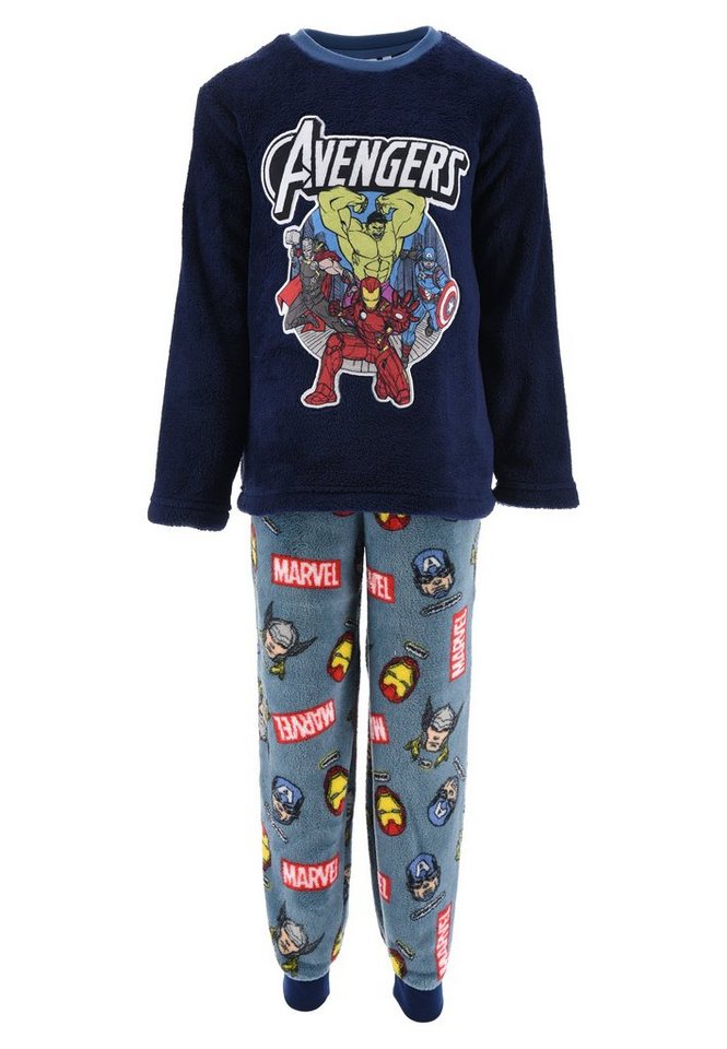 The AVENGERS Schlafanzug Ironman Hulk Thor Kinder Jungen Fleece Pyjama Nachtwäsche von The AVENGERS