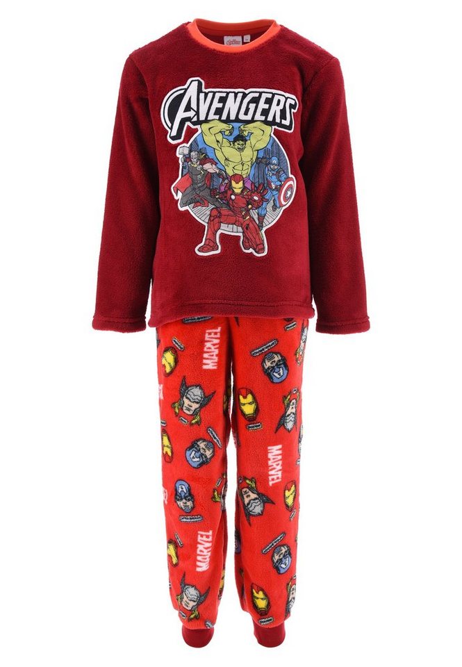 The AVENGERS Schlafanzug Ironman Hulk Thor Kinder Jungen Fleece Pyjama Nachtwäsche von The AVENGERS