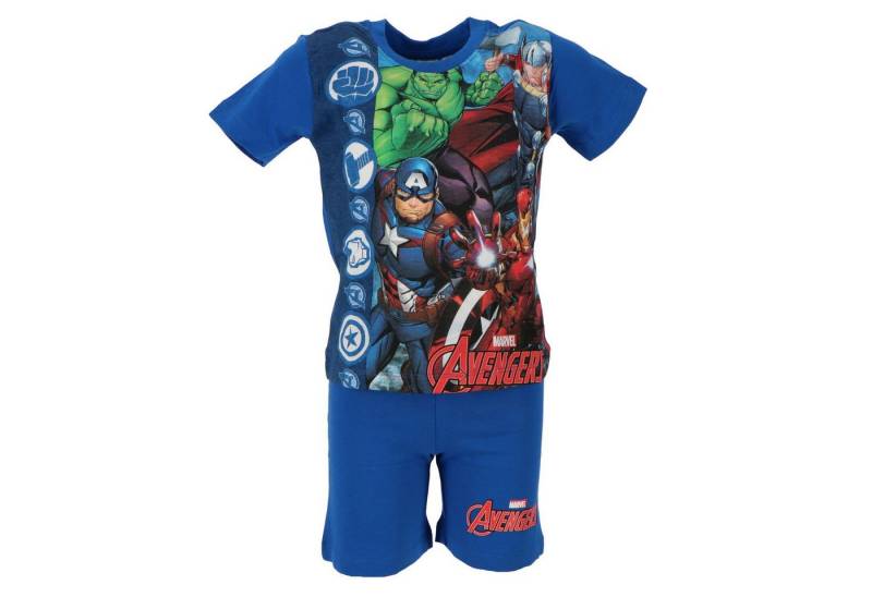 The AVENGERS Schlafanzug Kurzarm-Schlafanzug für Kinder 100% Baumwolle, Shortama-Design von The AVENGERS