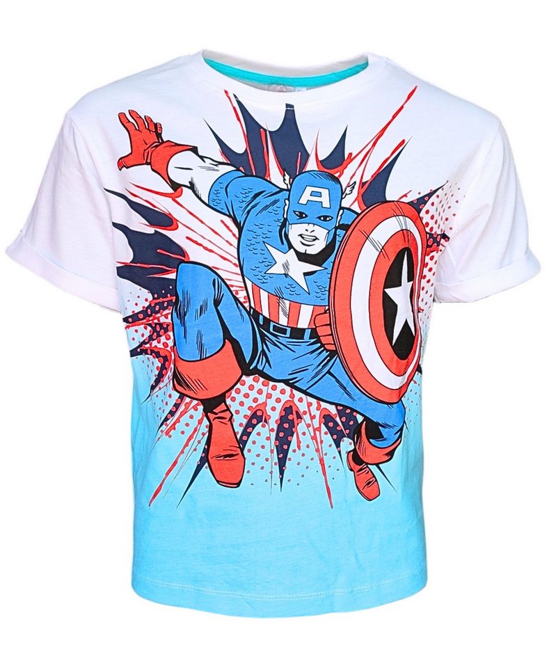 The AVENGERS T-Shirt MARVEL Jungen Kurzarmshirt aus Baumwolle Gr. 104- 140 cm von The AVENGERS