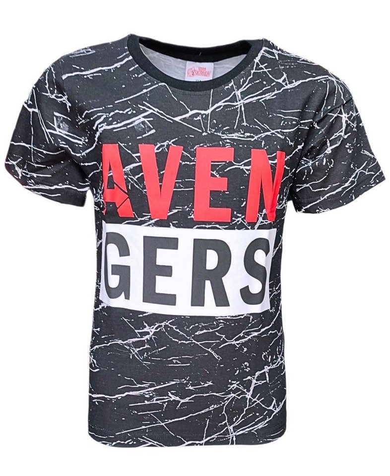 The AVENGERS T-Shirt Marvel Jungen Kurzarmshirt aus Baumwolle Gr.104- 134 cm von The AVENGERS