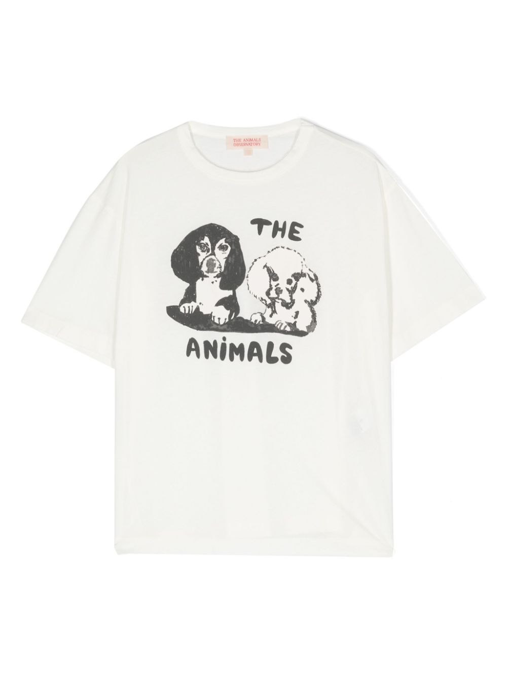 The Animals Observatory T-Shirt mit Hunde-Print - Nude von The Animals Observatory