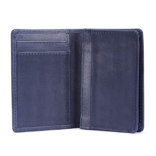 The Antiq Premium Slim Leather Wallet for Men RFID Blocking Bifold Card Holder Minimalist Expandable Business Card Wallet Top Grain Leather Wallet for Men Women Gifts for Men Credit Card Wallet Blue, The Antiq Premium Slim Leather Wallet for Men RFID Blocking Bifold Card Holder Minimalist Expandable Business Card Wallet Top Grain Leather Wallet for Men Women Gifts for Men Credit Card Wallet Blue, von The Antiq