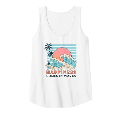 Damen Glück kommt in Wellen Tank Top Damen Glück kommt in Wellen Tank Top von The Aqua Cottage