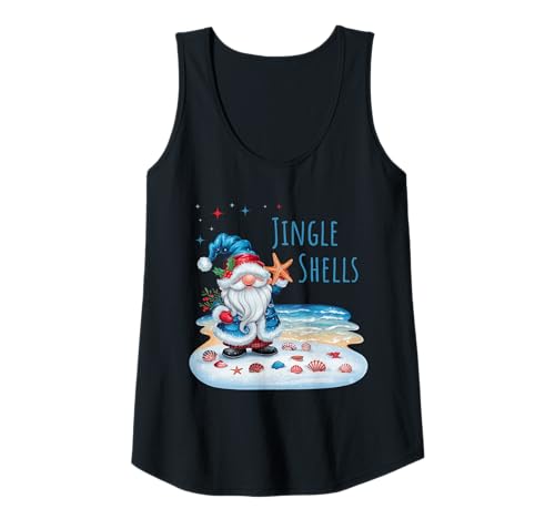 Damen Jingle Shells Lustiger Weihnachtswichtel Tank Top Damen Jingle Shells Lustiger Weihnachtswichtel Tank Top von The Aqua Cottage