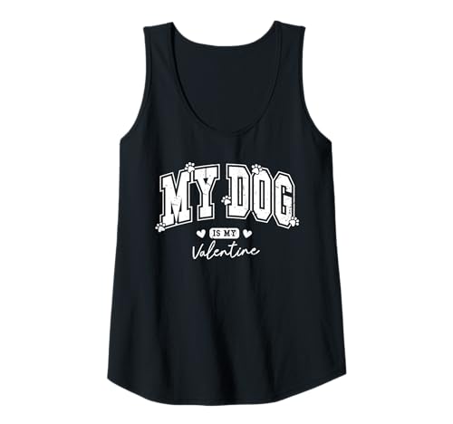 Damen Lustiger Hund Valentinstag Tank Top Damen Lustiger Hund Valentinstag Tank Top von The Aqua Cottage