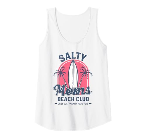 Damen Lustiger Strand von Salty Mom Tank Top Damen Lustiger Strand von Salty Mom Tank Top von The Aqua Cottage