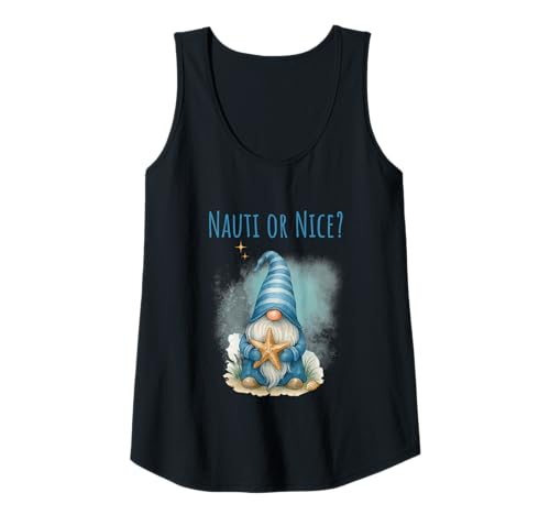 Damen Nauti oder Nice Lustiger Weihnachtszwerg Tank Top Damen Nauti oder Nice Lustiger Weihnachtszwerg Tank Top von The Aqua Cottage