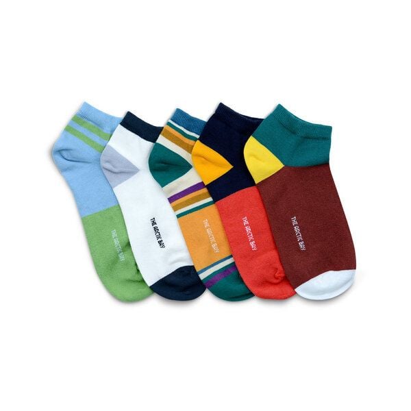 The Arctic Bay Bio-Baumwoll-Knöchelsocken 5er Pack – Brezza Edition – Nahtlos, Atmungsaktiv & Bequem – Nachhaltig in der EU gefertigt von The Arctic Bay