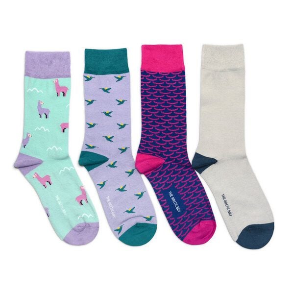 The Arctic Bay Bio-Baumwollsocken 4 Paar – Zefyr Edition – Doppelfadig, Weich & Bequem – Nachhaltig & Hergestellt in EU von The Arctic Bay